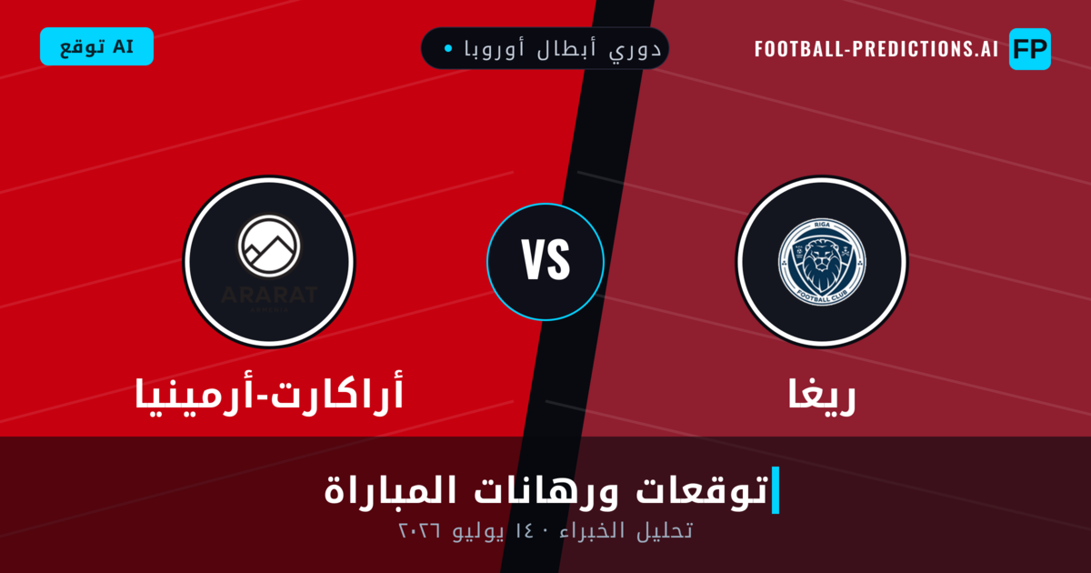 ريغا ضد أراكارت-أرمينيا — توقعات ومعاينة المباراة