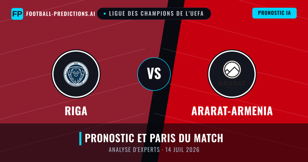 Riga vs Ararat-Armenia — pronostic et avant-match