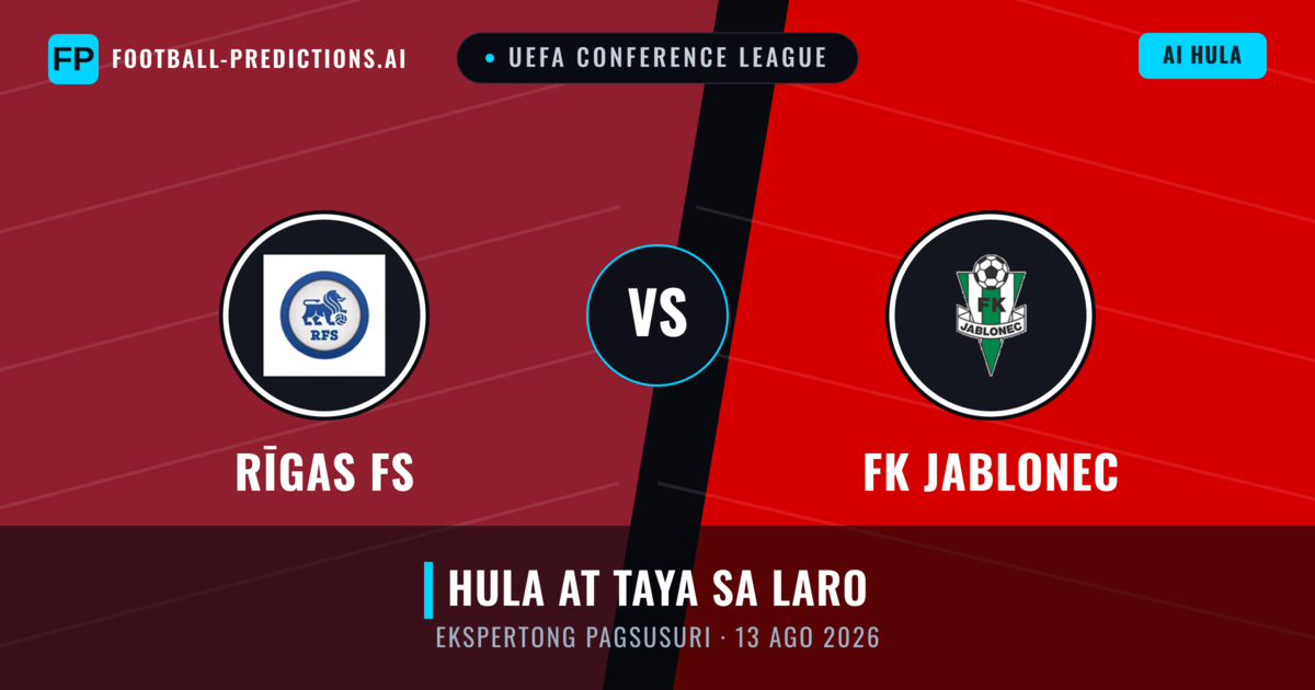Rīgas FS vs FK Jablonec — hula at preview ng laban