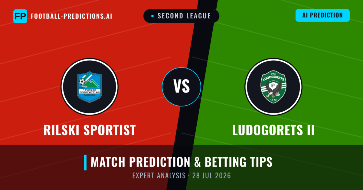 Rilski Sportist vs Ludogorets II — match prediction & preview