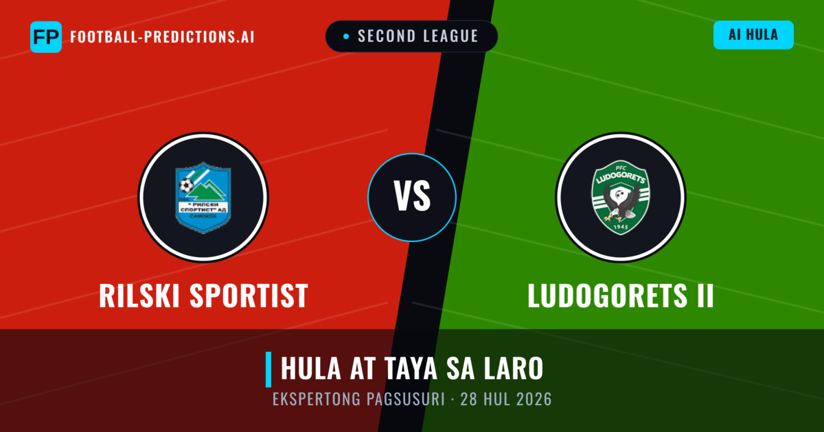 Rilski Sportist vs Ludogorets II — hula at preview ng laban