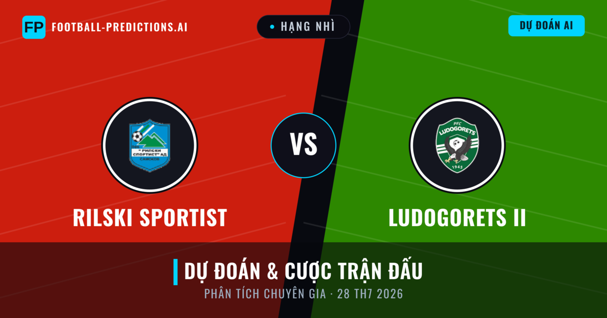 Rilski Sportist vs Ludogorets II — dự đoán và xem trước trận đấu