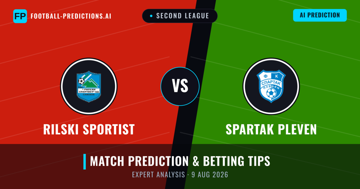 Rilski Sportist vs Spartak Pleven — match prediction & preview