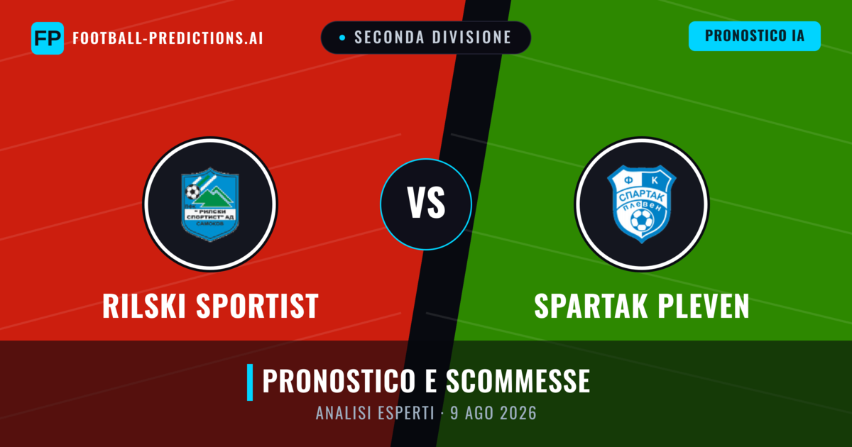 Rilski Sportist vs Spartak Pleven — pronostico e anteprima del match