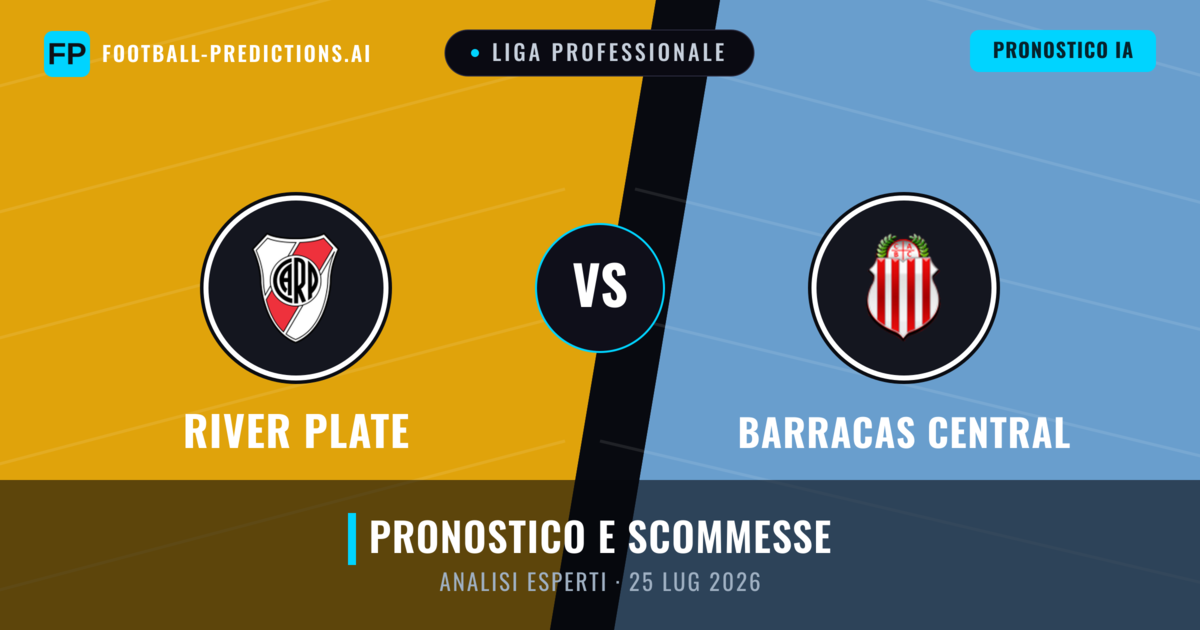 River Plate vs Barracas Central — pronostico e anteprima del match