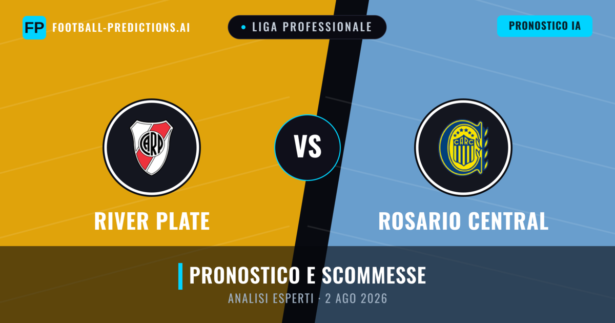 River Plate vs Rosario Central — pronostico e anteprima del match