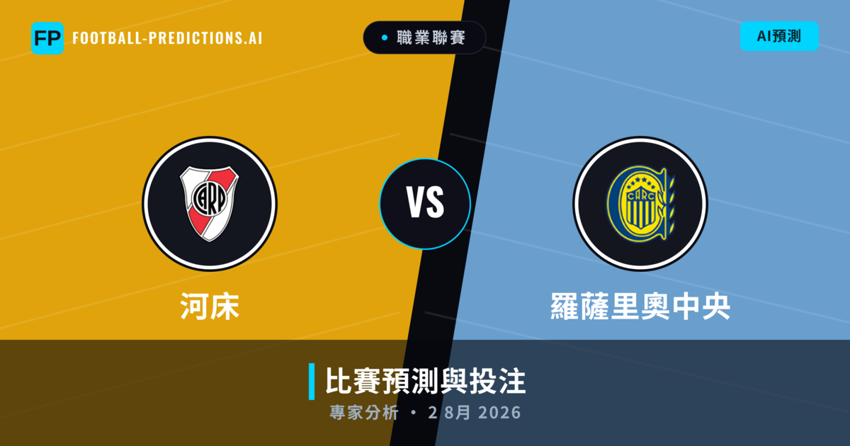 河床 vs 羅薩里奧中央 — 比赛预测和前瞻