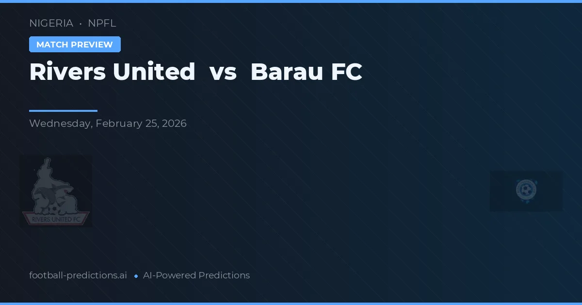 Rivers United vs Barau FC — match prediction & preview