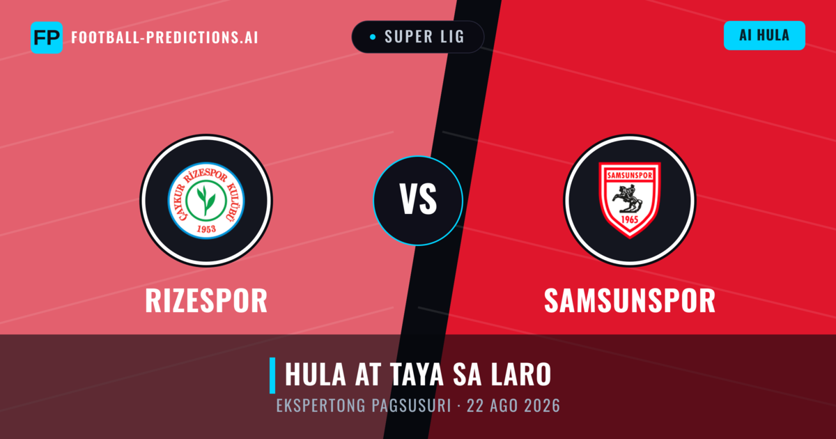 Rizespor vs Samsunspor — hula at preview ng laban