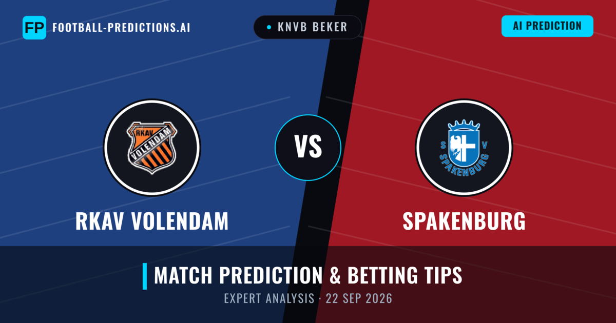 RKAV Volendam vs Spakenburg — match prediction & preview