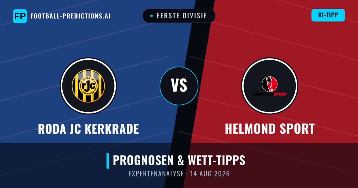Roda JC Kerkrade vs Helmond Sport — Prognose und Spielvorschau