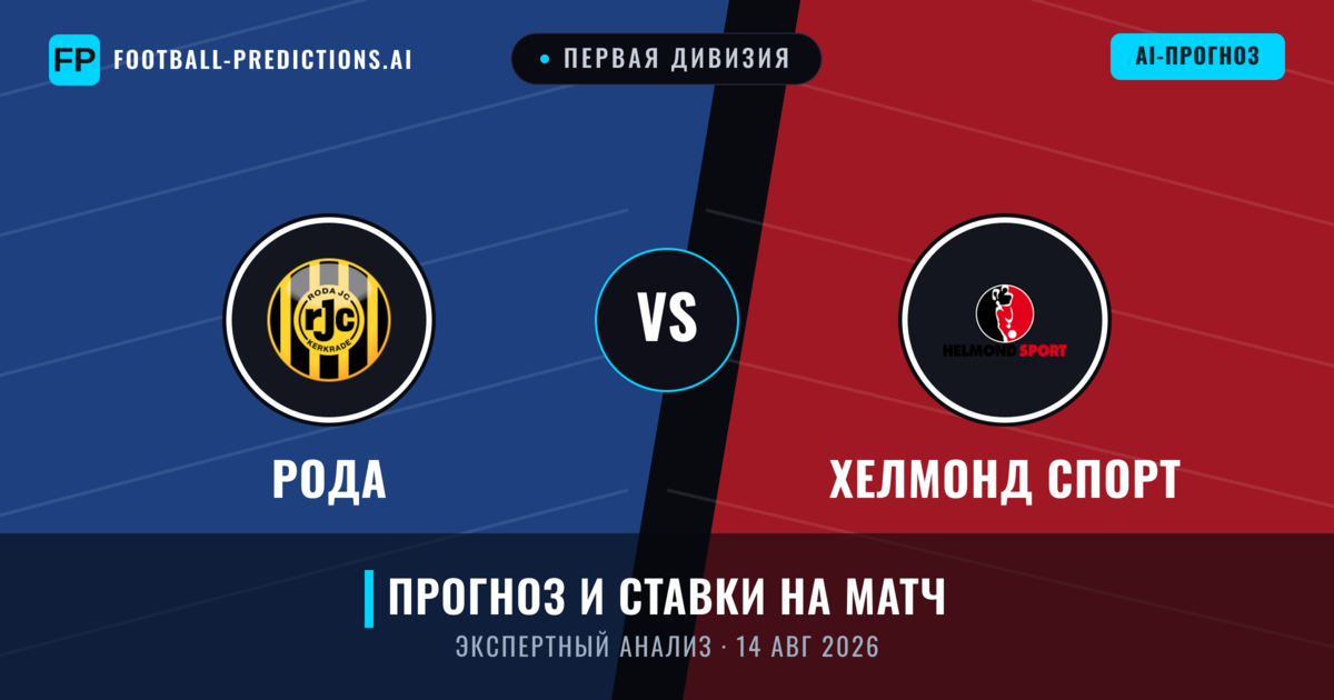 Рода – Хелмонд Спорт — прогноз и превью матча