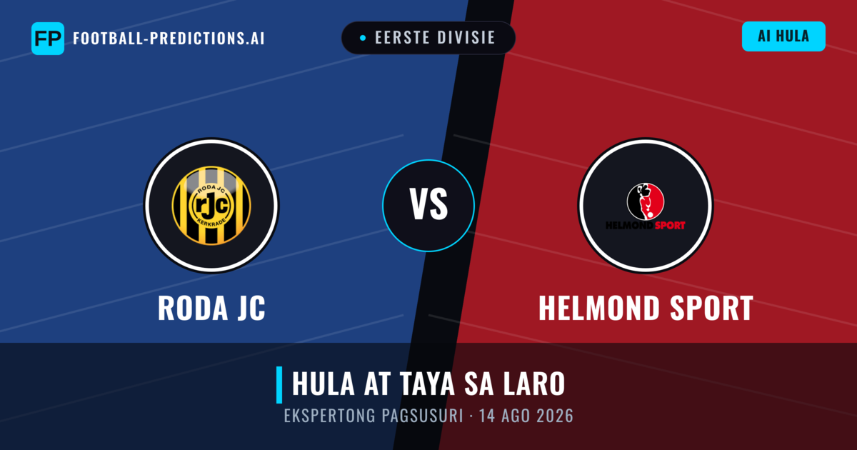 Roda JC vs Helmond Sport — hula at preview ng laban