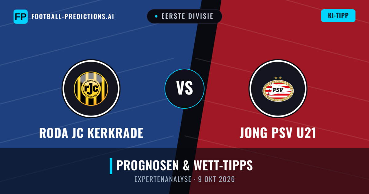 Roda JC Kerkrade vs Jong PSV U21 — Prognose und Spielvorschau