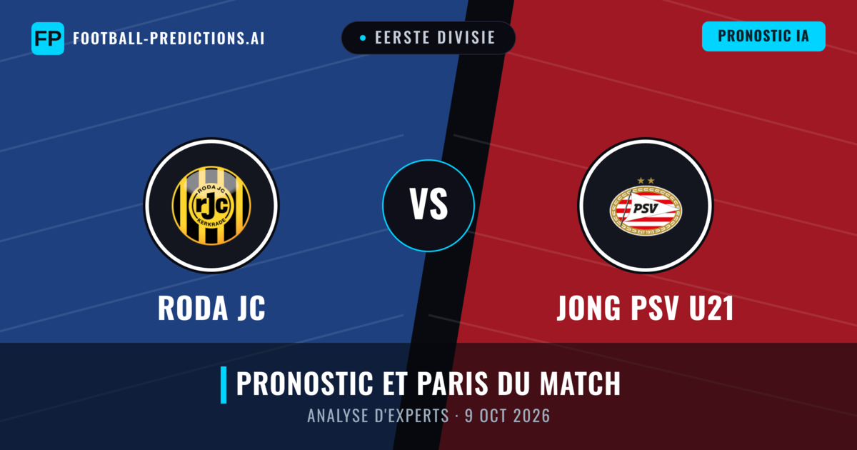 Roda JC vs Jong PSV U21 — pronostic et avant-match