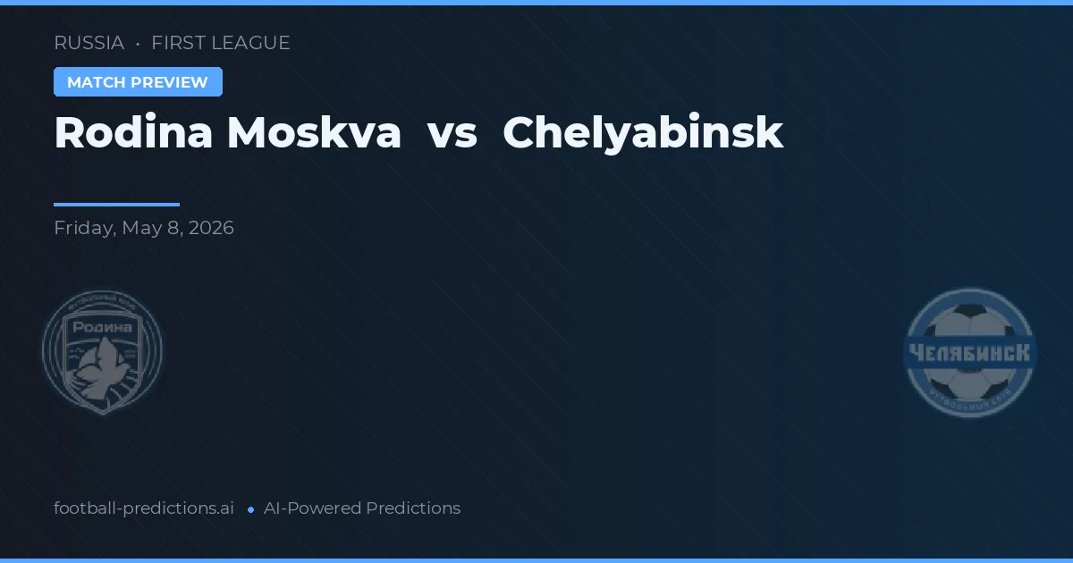 Rodina Mosca vs Chelyabinsk — pronostico e anteprima del match
