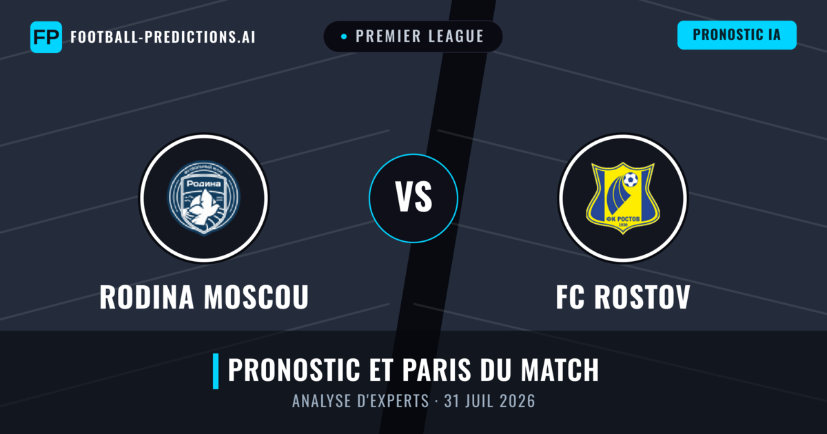Rodina Moscou vs FC Rostov — pronostic et avant-match