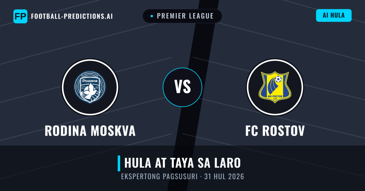 Rodina Moskva vs FC Rostov — hula at preview ng laban