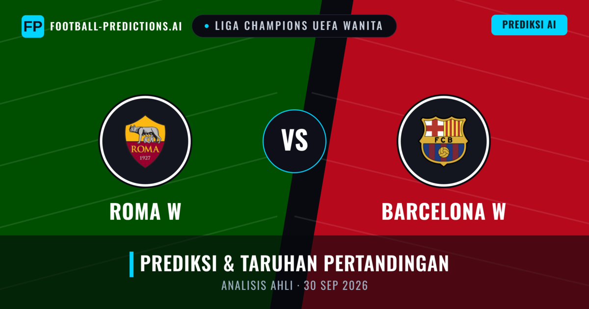 AS Roma W vs Barcelona W — prediksi dan pratinjau pertandingan