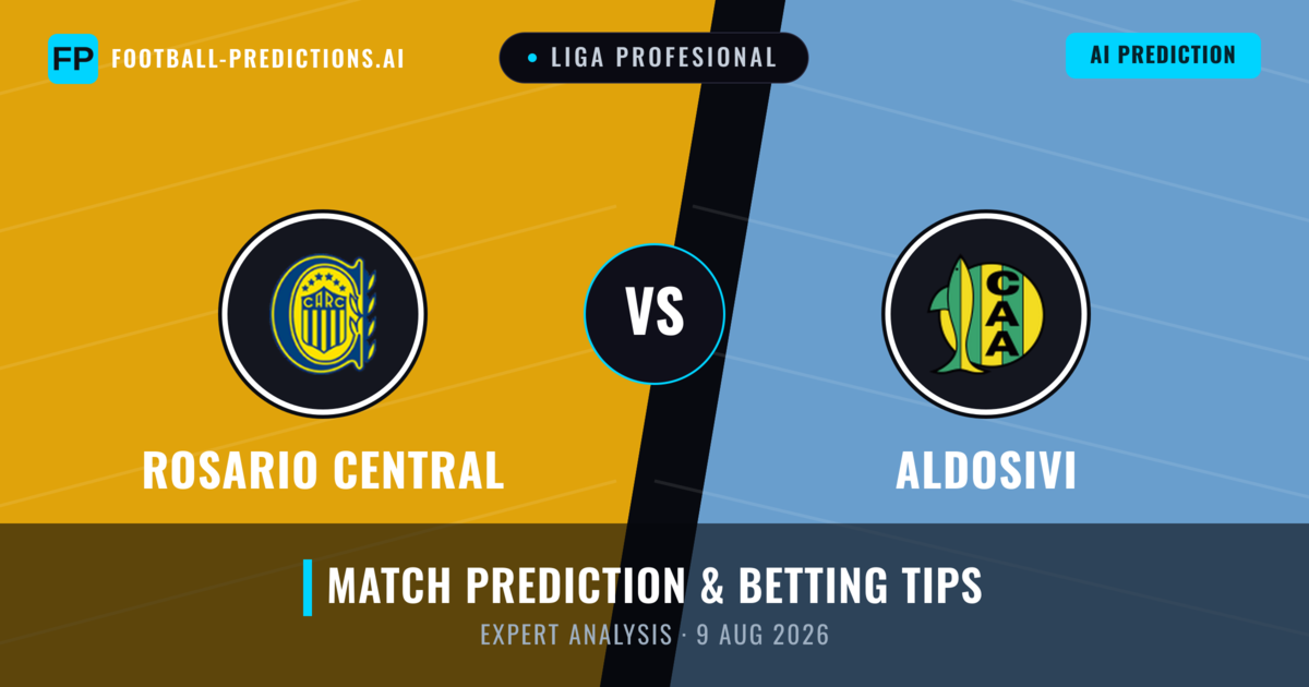 Rosario Central vs Aldosivi — match prediction & preview