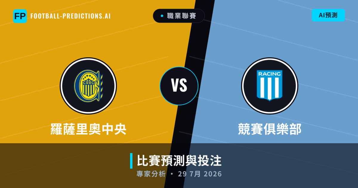 羅薩里奧中央 vs 競賽俱樂部 — 比赛预测和前瞻