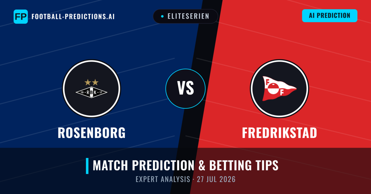 Rosenborg vs Fredrikstad — match prediction & preview
