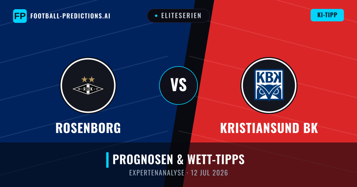 Rosenborg vs Kristiansund BK — Prognose und Spielvorschau