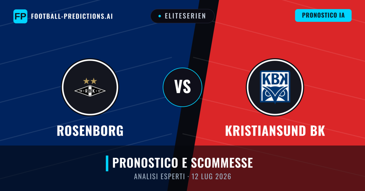 Rosenborg vs Kristiansund BK — pronostico e anteprima del match