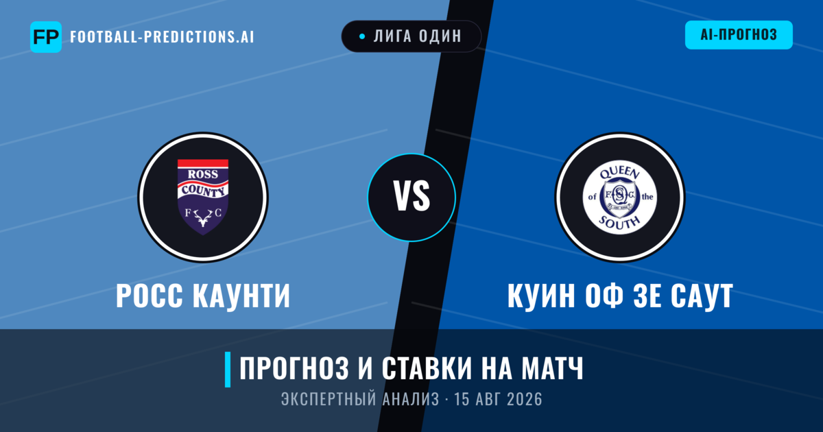 Росс Каунти – Куин оф зе Саут — прогноз и превью матча