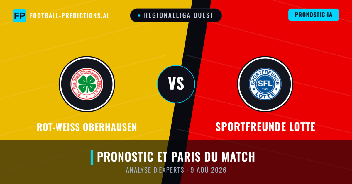 Rot-Weiss Oberhausen vs Sportfreunde Lotte — pronostic et avant-match