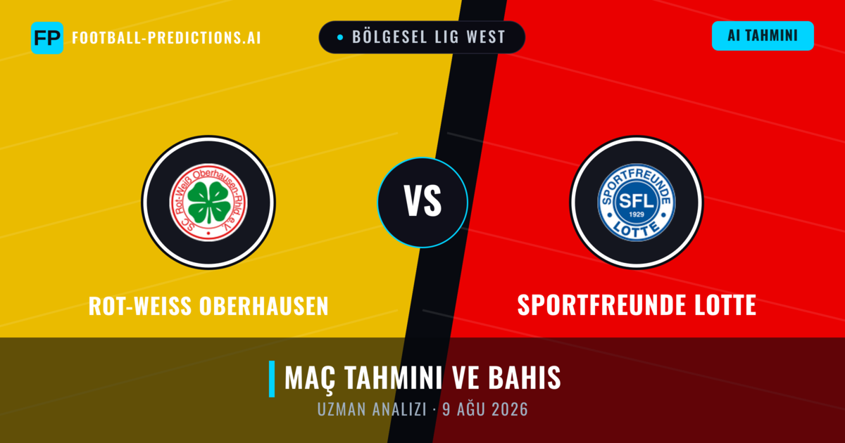 Rot-Weiss Oberhausen - Sportfreunde Lotte — maç tahmini ve önizleme