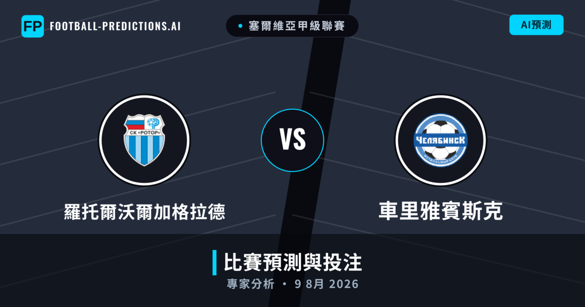 羅托爾沃爾加格拉德 vs 車里雅賓斯克 — 比赛预测和前瞻