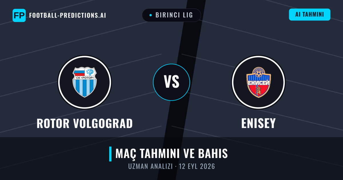 Rotor Volgograd - Enisey — maç tahmini ve önizleme