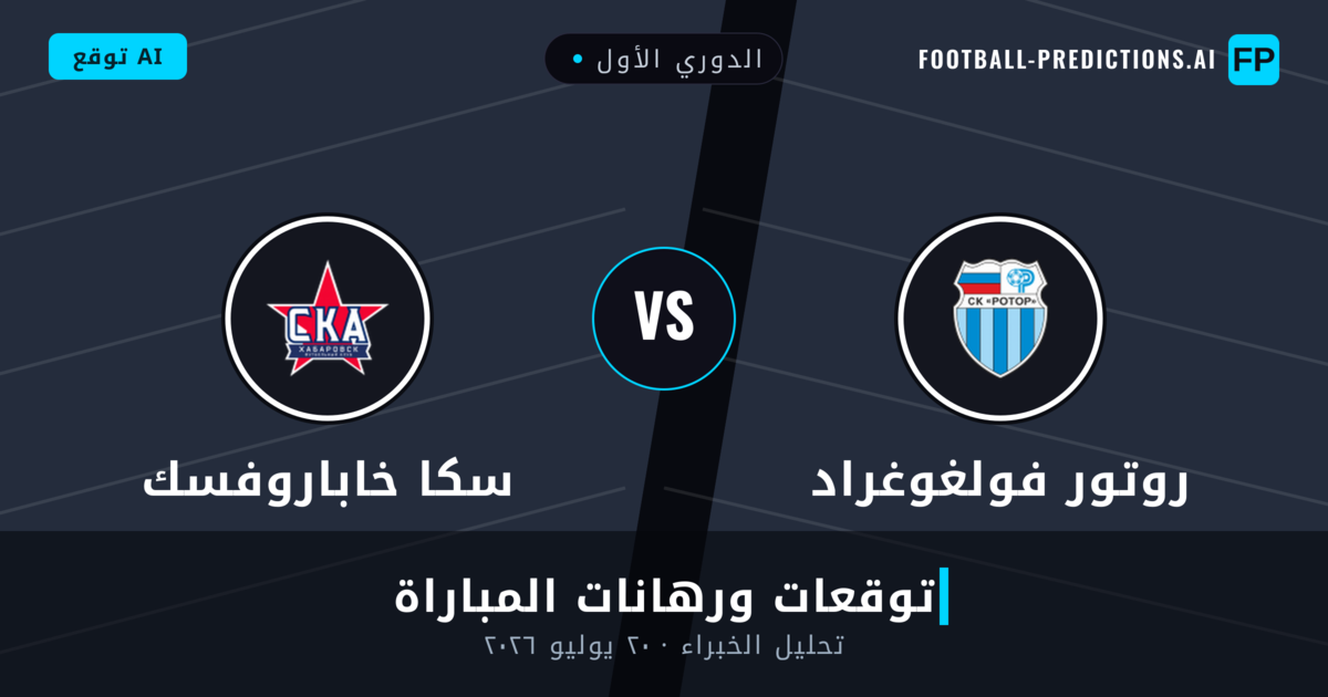 روتور فولغوغراد ضد سكا خاباروفسك — توقعات ومعاينة المباراة