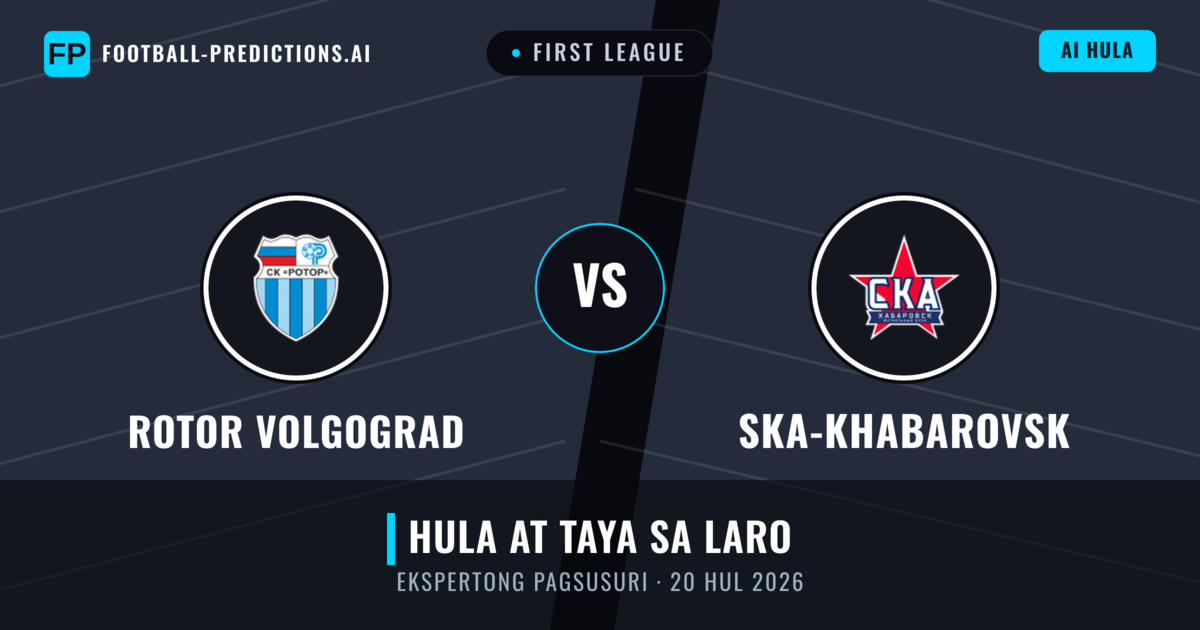Rotor Volgograd vs Ska-khabarovsk — hula at preview ng laban