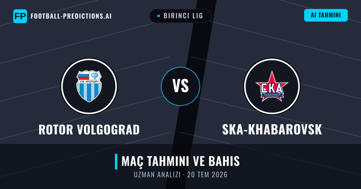 Rotor Volgograd - Ska-khabarovsk — maç tahmini ve önizleme