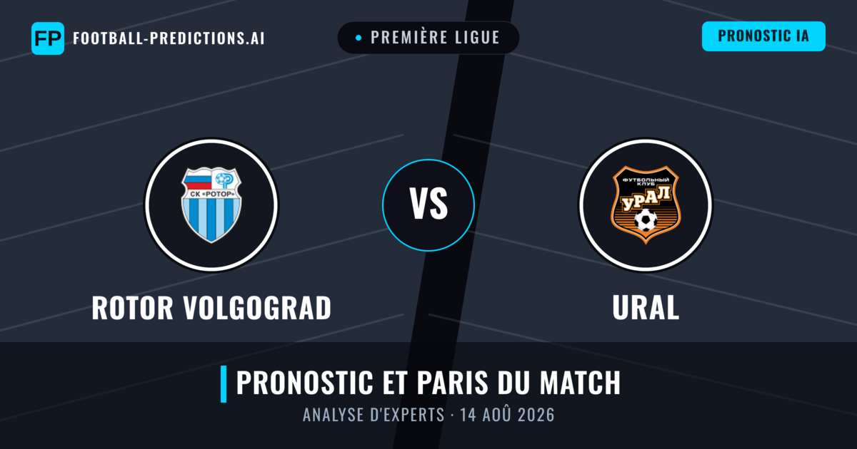 Rotor Volgograd vs Ural — pronostic et avant-match