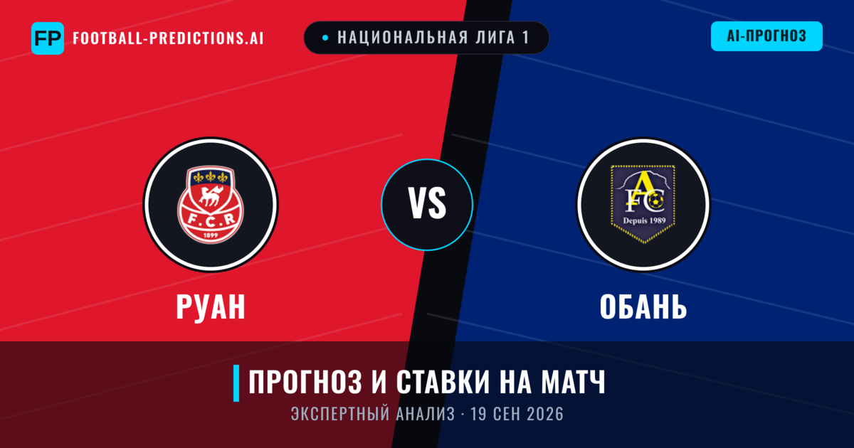 Руан – Обань — прогноз и превью матча