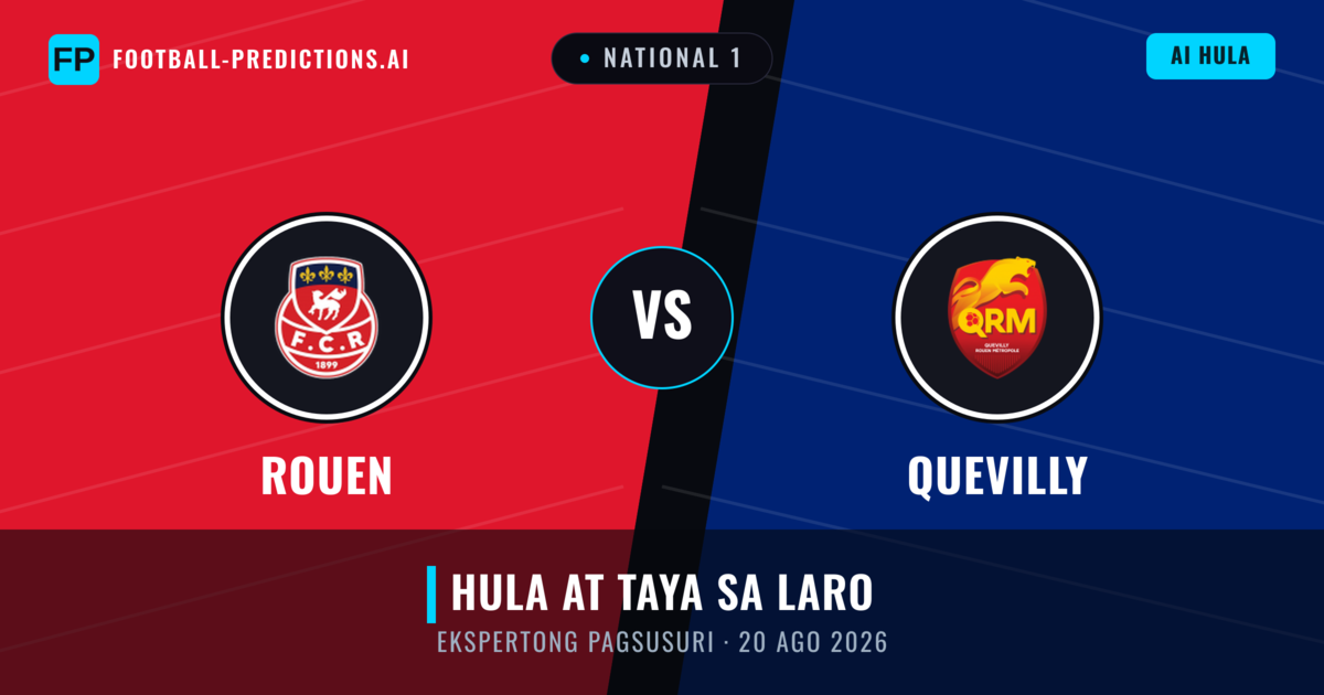 Rouen vs Quevilly — hula at preview ng laban