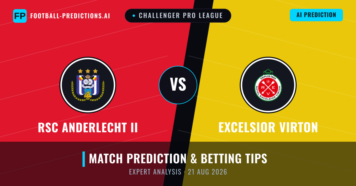 RSC Anderlecht II vs Excelsior Virton — match prediction & preview