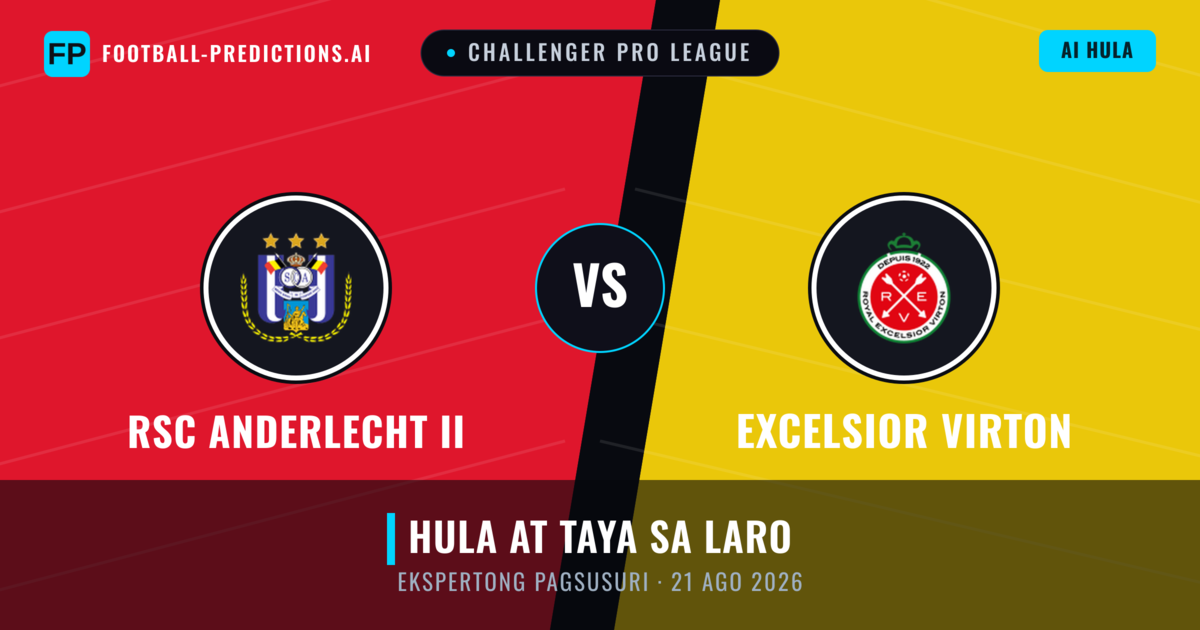 RSC Anderlecht II vs Excelsior Virton — hula at preview ng laban