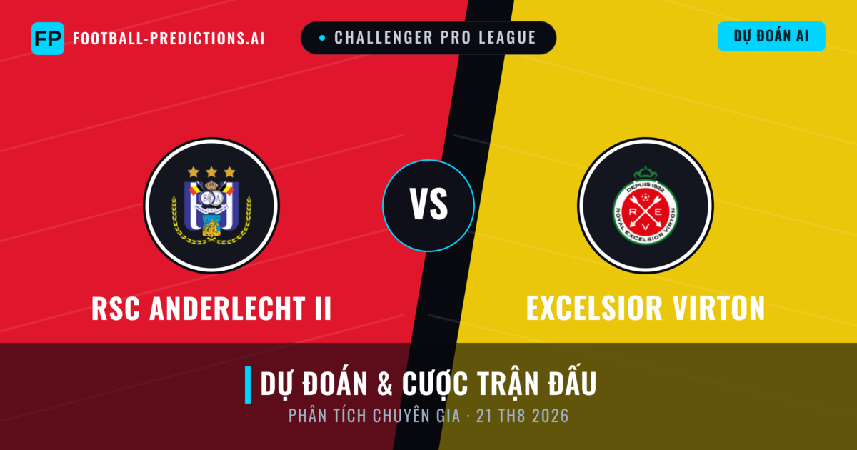 RSC Anderlecht II vs Excelsior Virton — dự đoán và xem trước trận đấu