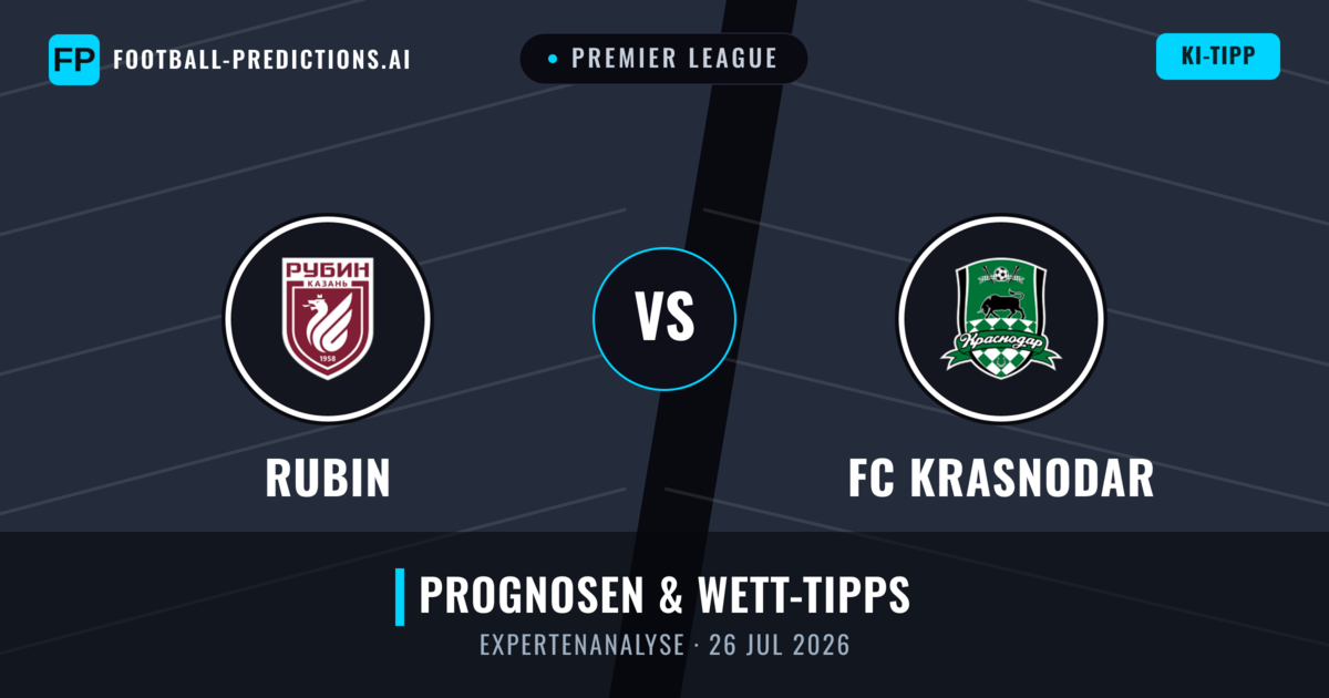 Rubin vs FC Krasnodar — Prognose und Spielvorschau
