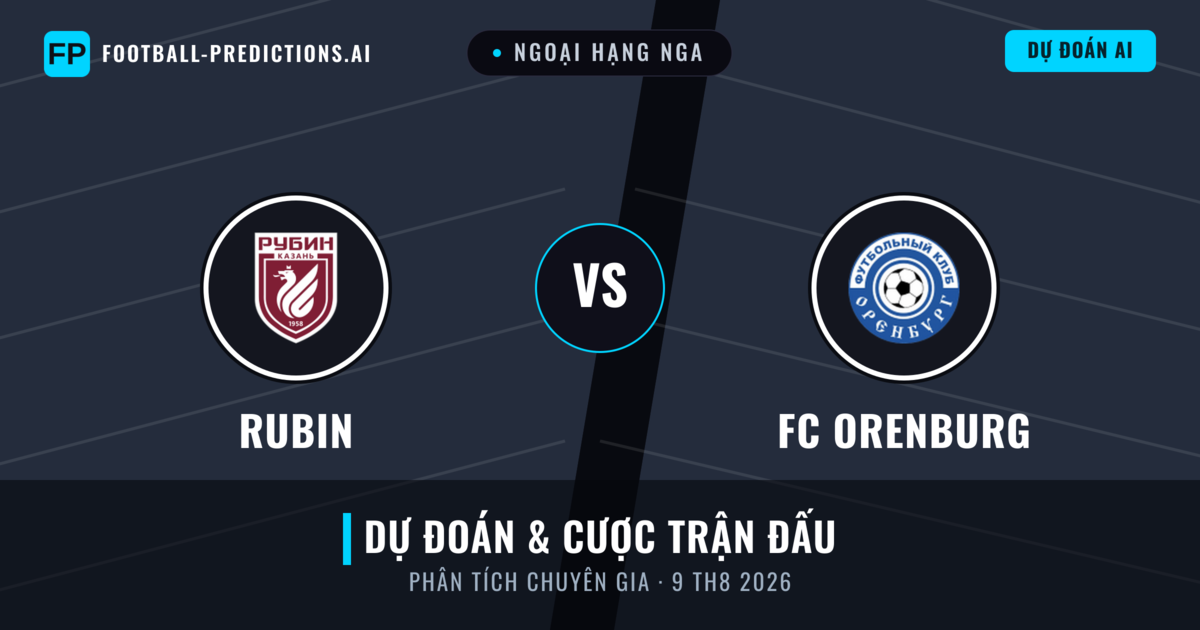 Rubin vs FC Orenburg — dự đoán và xem trước trận đấu