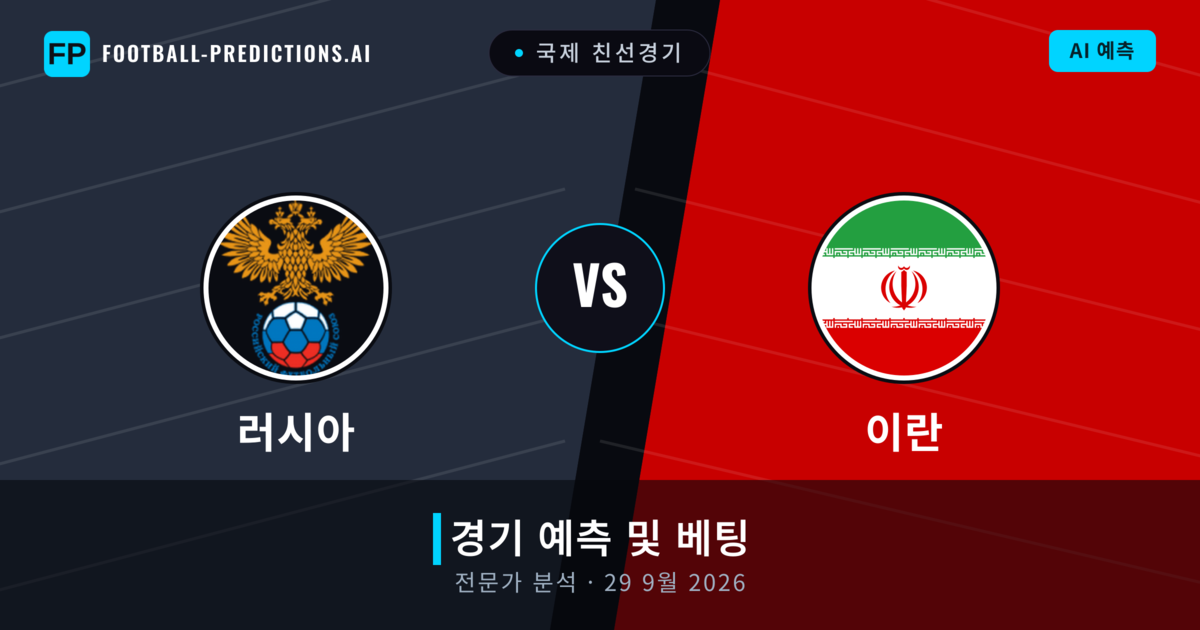 러시아 대 이란 — 경기 예측 및 프리뷰