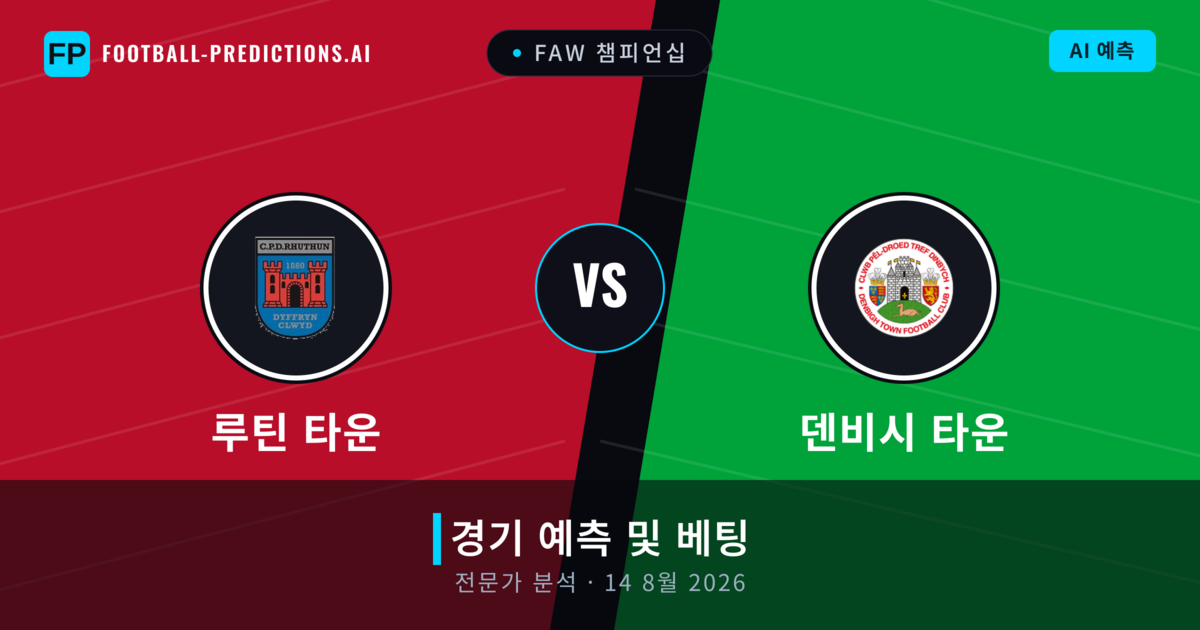 루틴 타운 대 덴비시 타운 — 경기 예측 및 프리뷰