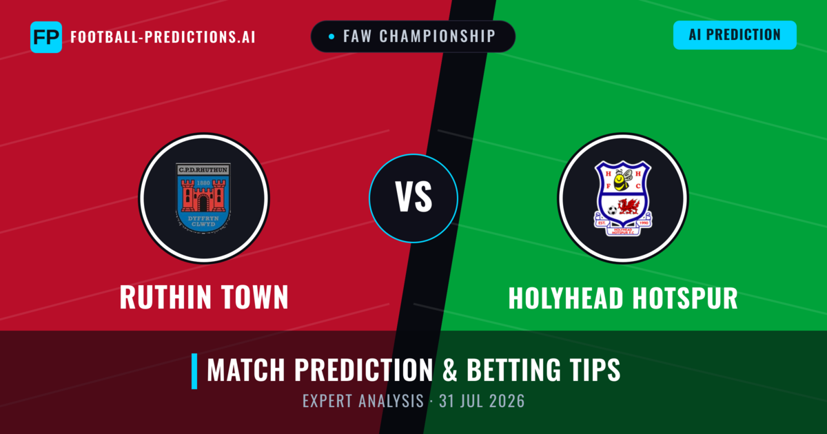 Ruthin Town vs Holyhead Hotspur — match prediction & preview