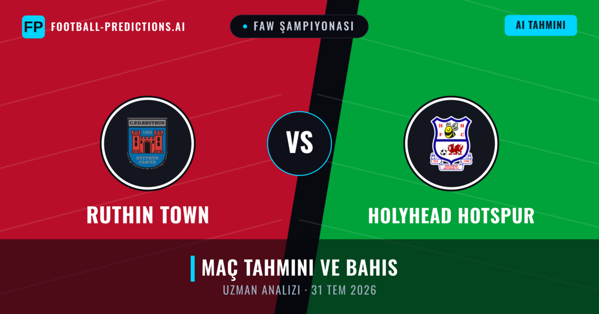 Ruthin Town - Holyhead Hotspur — maç tahmini ve önizleme