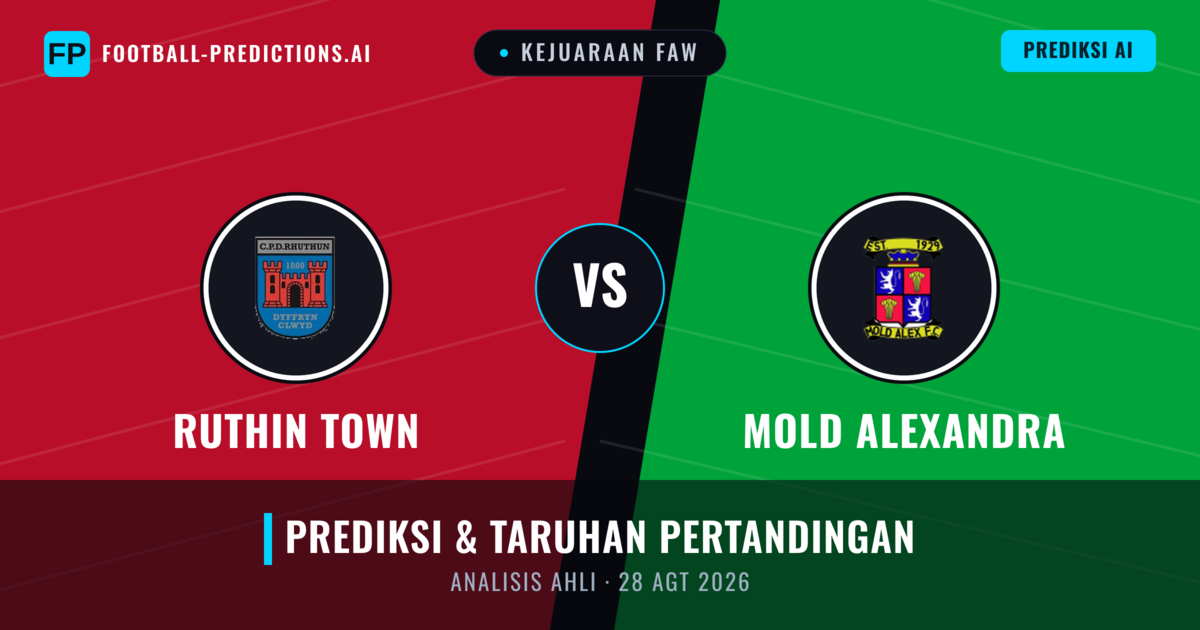 Ruthin Town vs Mold Alexandra — prediksi dan pratinjau pertandingan
