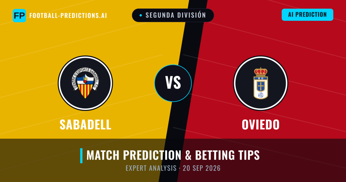 Sabadell vs Oviedo — match prediction & preview